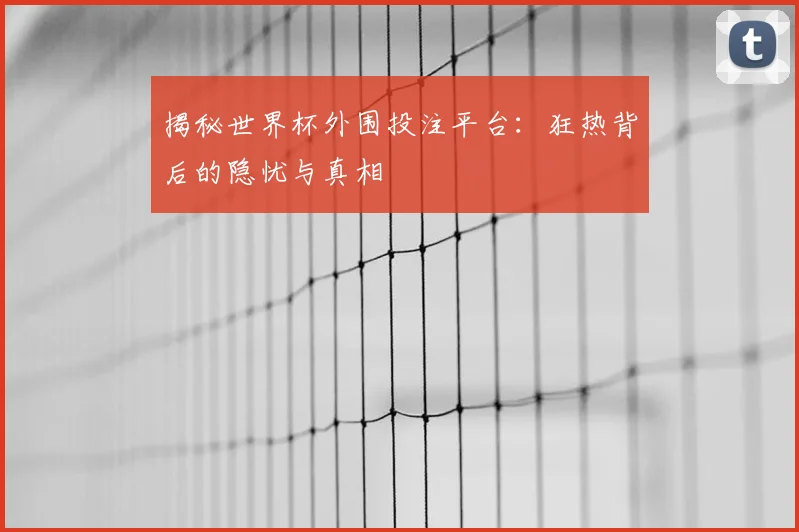 揭秘世界杯外围投注平台：狂热背后的隐忧与真相